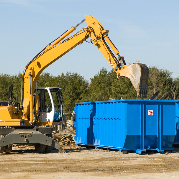 can i choose the location where the residential dumpster will be placed in Hutton Maryland